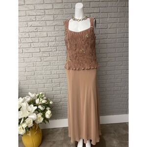 Patra Beaded & Sequin Sleeveless Maxi Dress Size 12